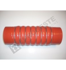 SILICONE BELLOWS HOSE TURBO MAN Ø90x290 RED WITH 8 STEEL RINGS