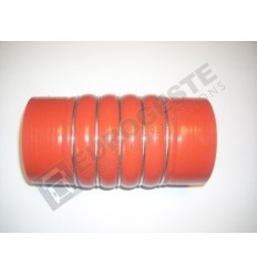 SILICONE BELLOWS HOSE TURBO MB Ø100x205 RED WITH 5 STEEL RINGS