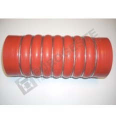 SILICONE BELLOWS HOSE TURBO MB Ø100x250 RED WITH 8 STEEL RINGS