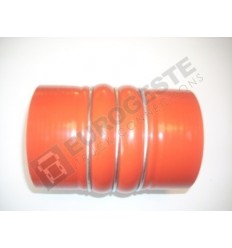 SILICONE BELLOWS HOSE TURBO NEOPLAN Ø100x150 RED WITH 3 STEEL RINGS