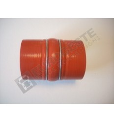 SILICONE BELLOWS HOSE TURBO SCANIA Ø90x140 RED WITH 2 STEEL RINGS