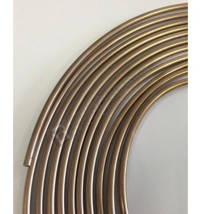 tube de frein cuivre-nickel diamètre 6,35mm), longueur 5,0 mètres, matériau  à travailler pour fabriquer des tubes
