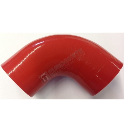 DURIT TURBO ROUGE COUDEE 90° Ø56-60 LG 120