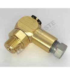 90° ANGLED SWIVEL CONNECTOR FOR TUBE Ø6MM