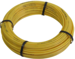 TUBE POLYAMIDE JAUNE 4 x 6 (bobine de 25 mètres)
