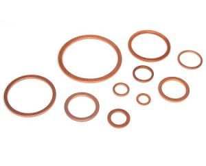 Joint En Cuivre 28/34 Mm - Diamètre Extérieur 28 Mm, Intérieur 34 Mm, épaisseur 3 Mm (pour Plomberie, Mécanique)