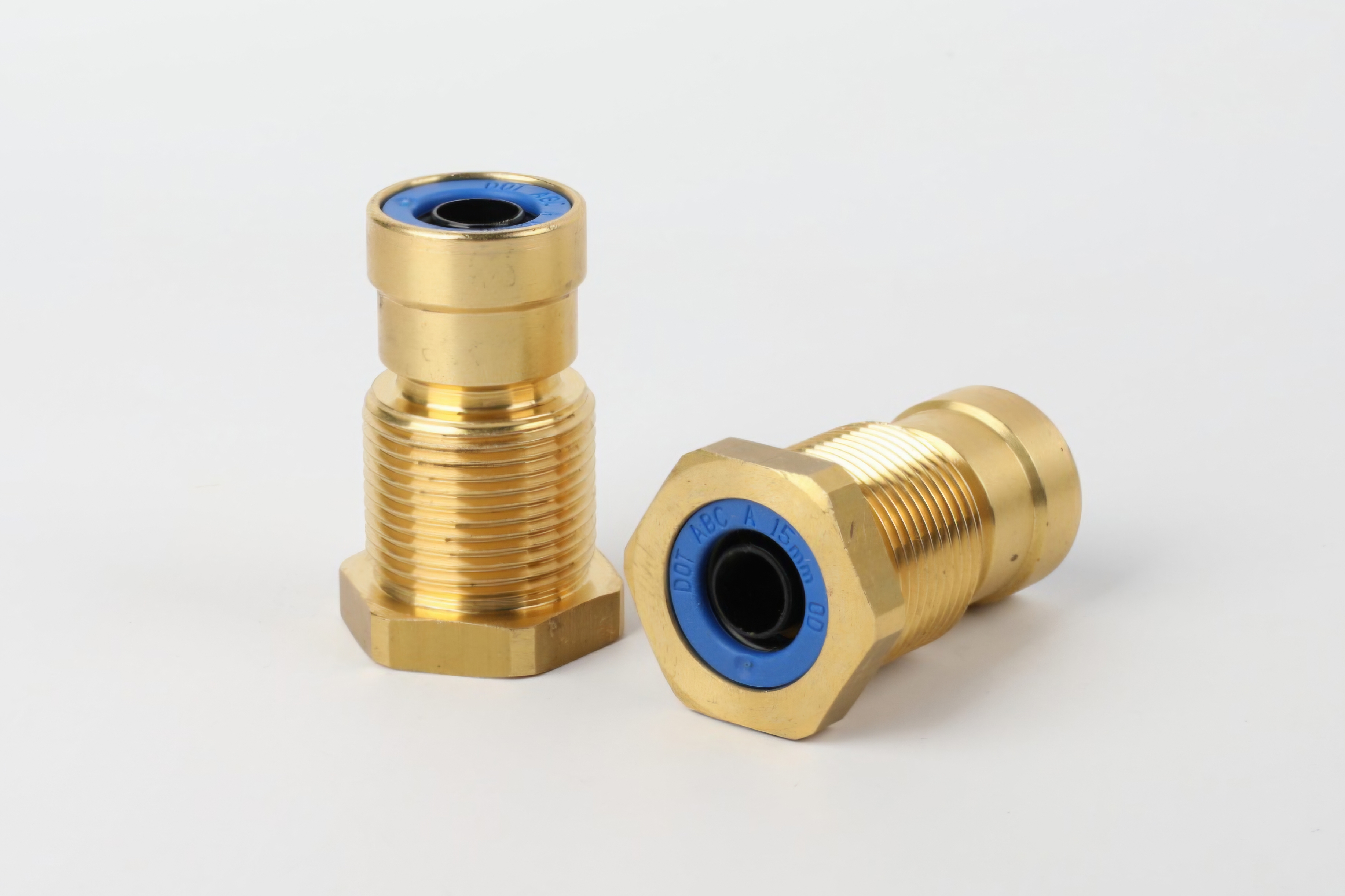 UNION DOUBLE ABC AVEC PASSE-CLOISON  M30x2 - TUBE 15 x 1.5