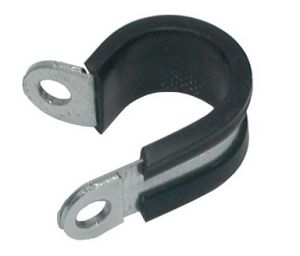 PATTE DE FIXATION CAOUTCHOUTEE TUBE 16 VIS 8  - L20