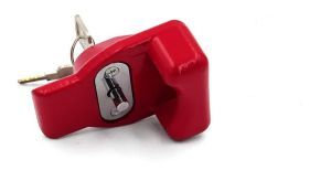 ANTIVOL POUR MAIN D'ACCOUPLEMENT ACIER FORGE RENFORCE (Rouge)