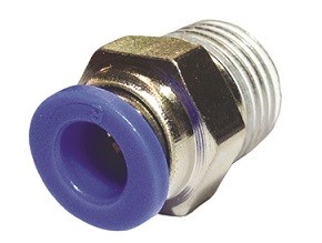 UNION MALE SERV 3/8" TUBE 12 PLAST. (BLANC)