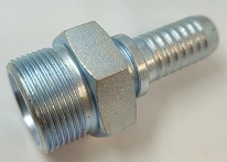 EMBOUT CRANTE MALE Tuyau 15  - M 27 x 1,5 C 24° ( Tube Diam. 18 ) (Acier)