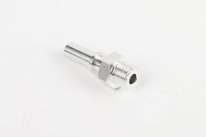 NIPPLE MÂLE POUR TUBE Ø9,89 - 1/4" - 18 filets au pouce - ALUMINIUM - SW18 - SIX PANS HAUT