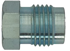 VIS DE CONDUITE DE FREIN TUBE 6,35 - 1/2" PAS 20 FILETS (lg hors tout 18 mm)