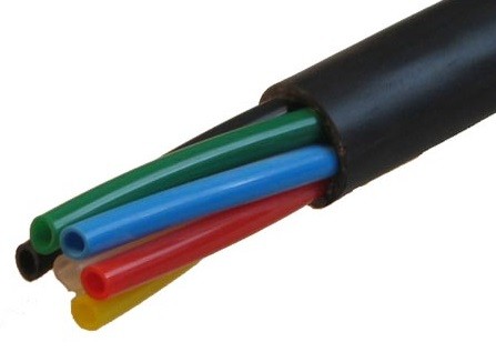 MULTITUBES POLYAMIDE GAINE 4 Fois 2.7x4 (B-B-V-R) rouleau 50 m