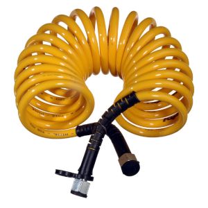 TUBE SPIRALE PA JAUNE  19SP M16x1.5-ECR M18x1.5 AVEC FRETTE NOIRE
